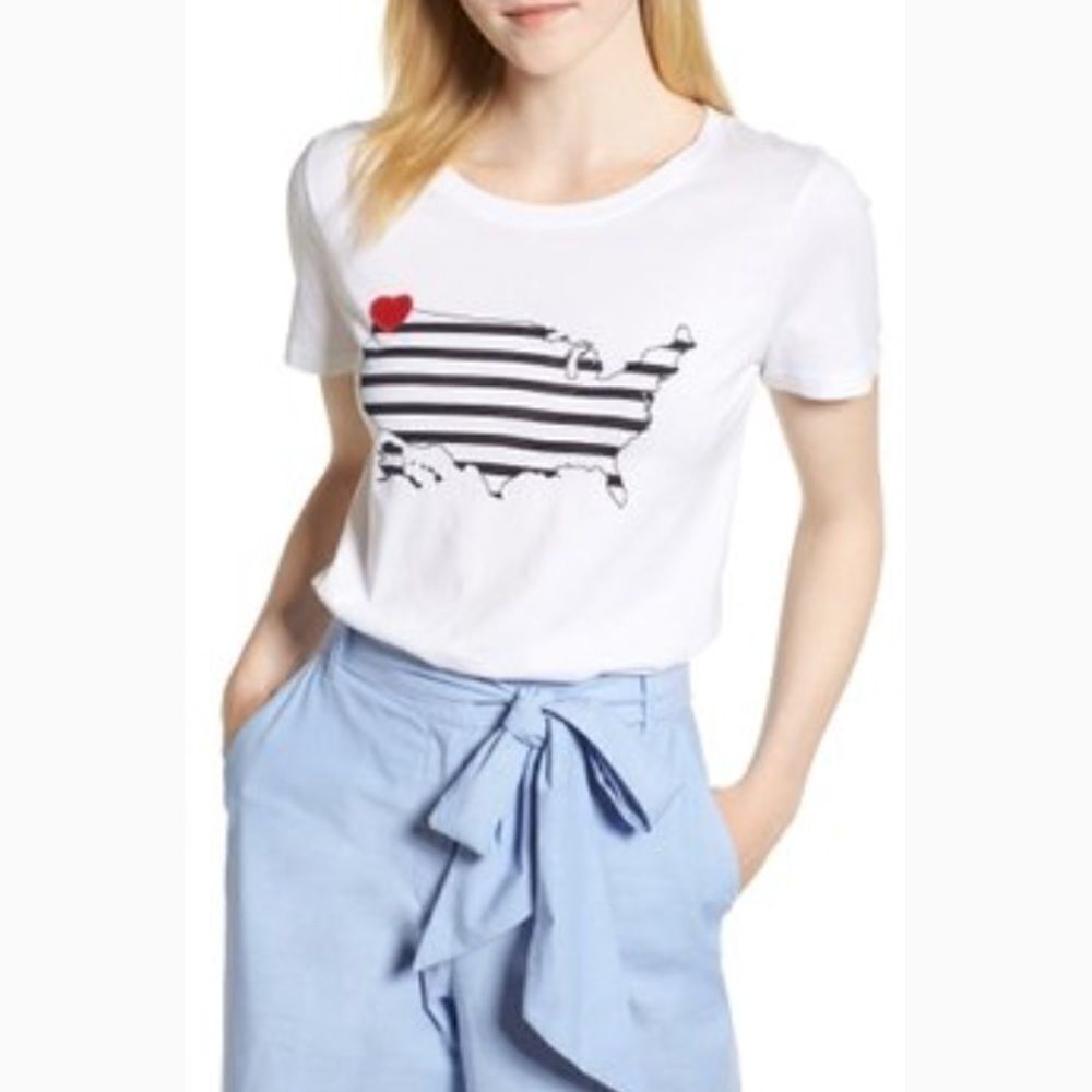 1901 graphic map tee shirt